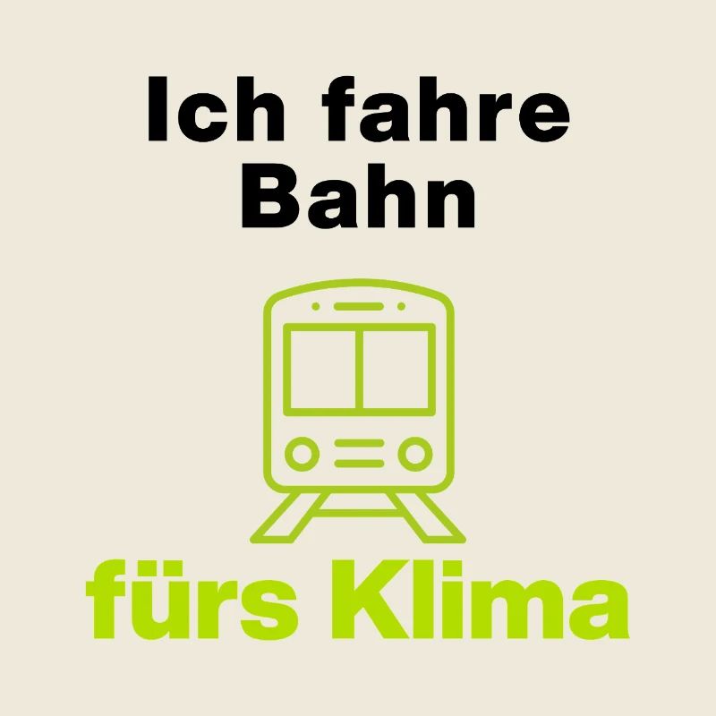 I take the train for the climate – your statement