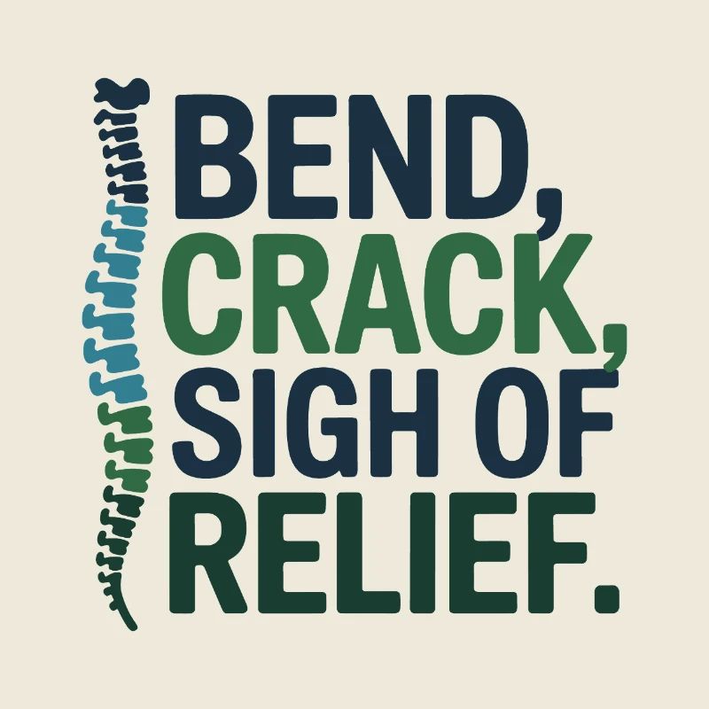 Chiropraktiker Bend Crack Seufzer der Erleichterung