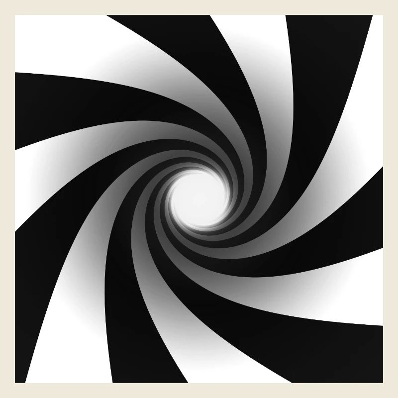 Monochrome Spiral Vortex