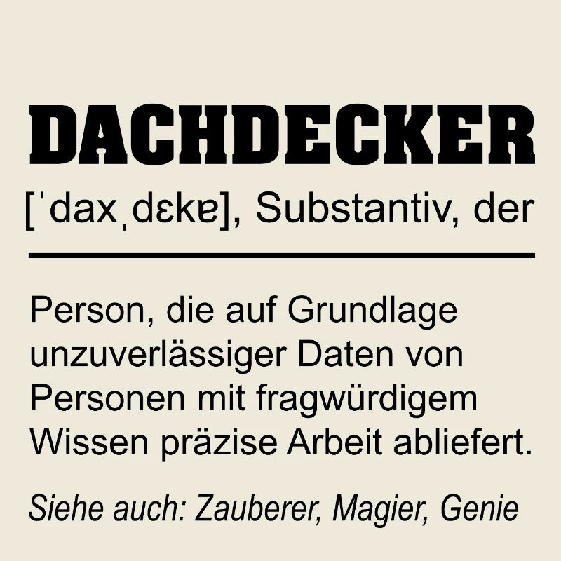 Définition de couvreur drôle