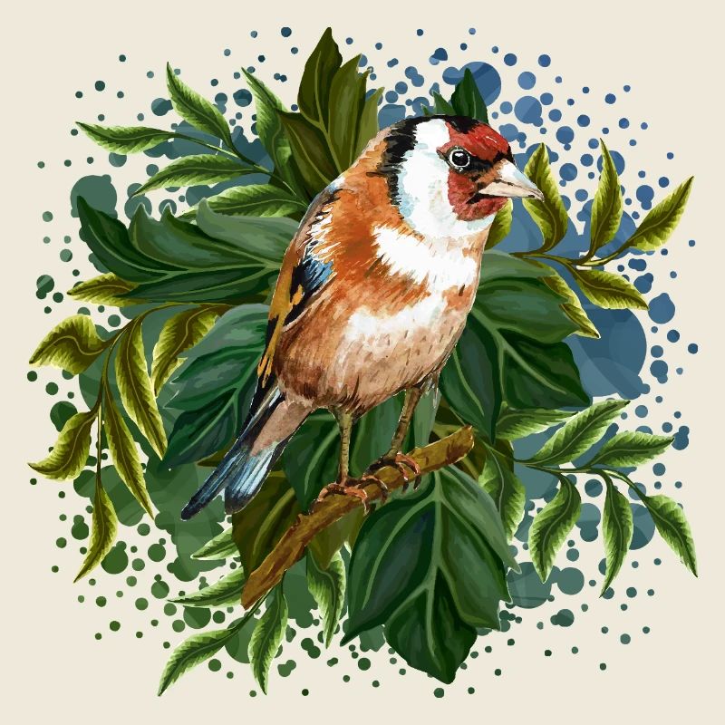 Bunter Vogel