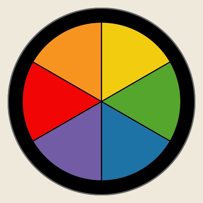 Roue des couleurs arc-en-ciel