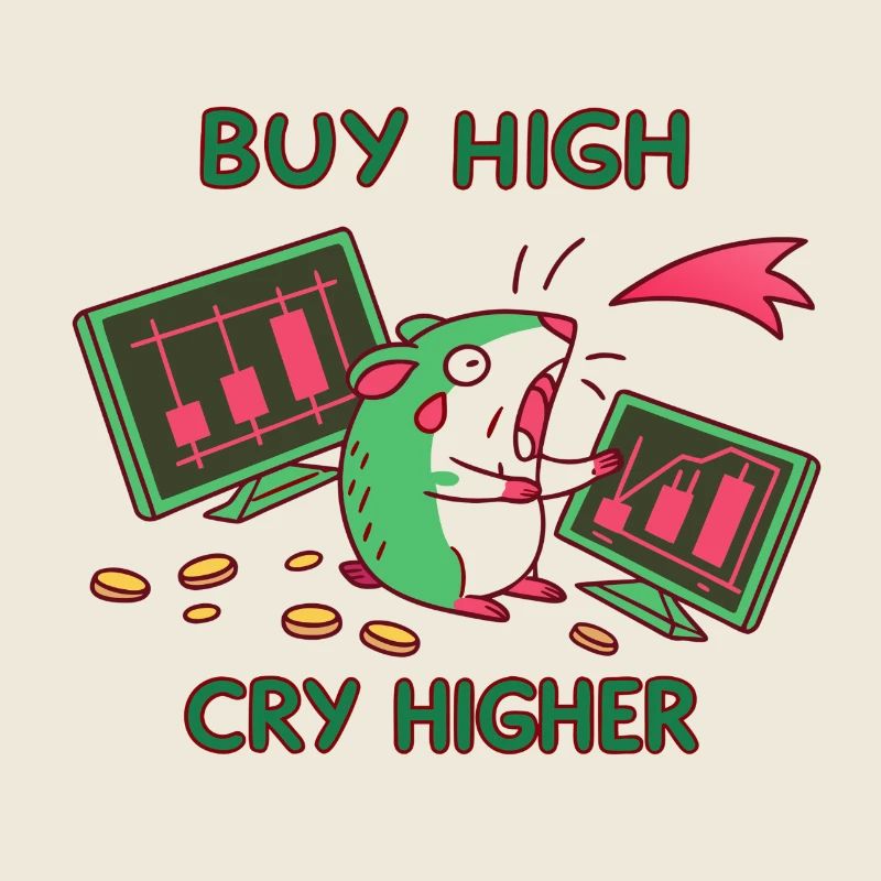 Buy High -Cry Higher: Investor, Crypto Aktien Meme