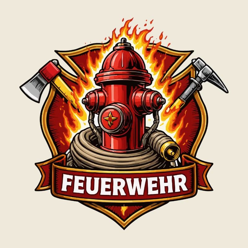 Feuerwehr Hydrant Emblem