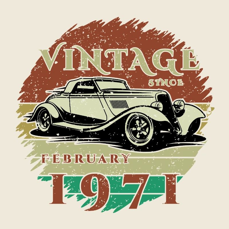 55. Geburtstag - Klassiker - Vintage since 02/1971