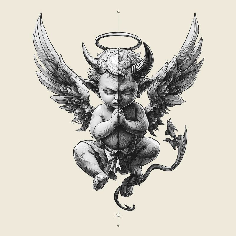 Anges et Démons : Noir et Blanc