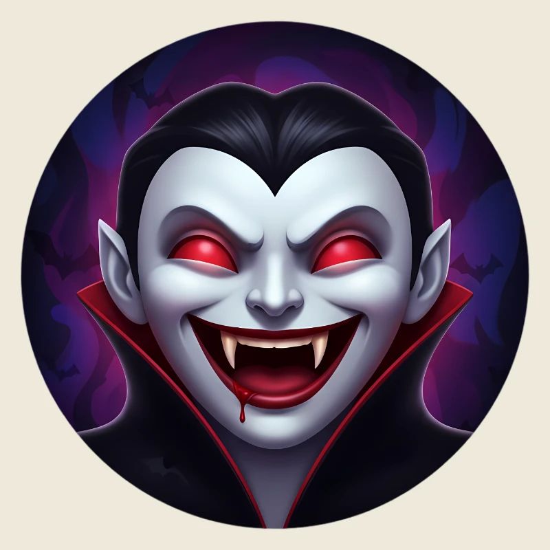 Sourire de vampire – regard rouge