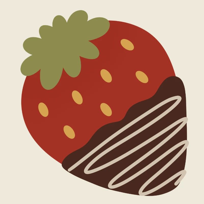 Fraise trempée dans le chocolat