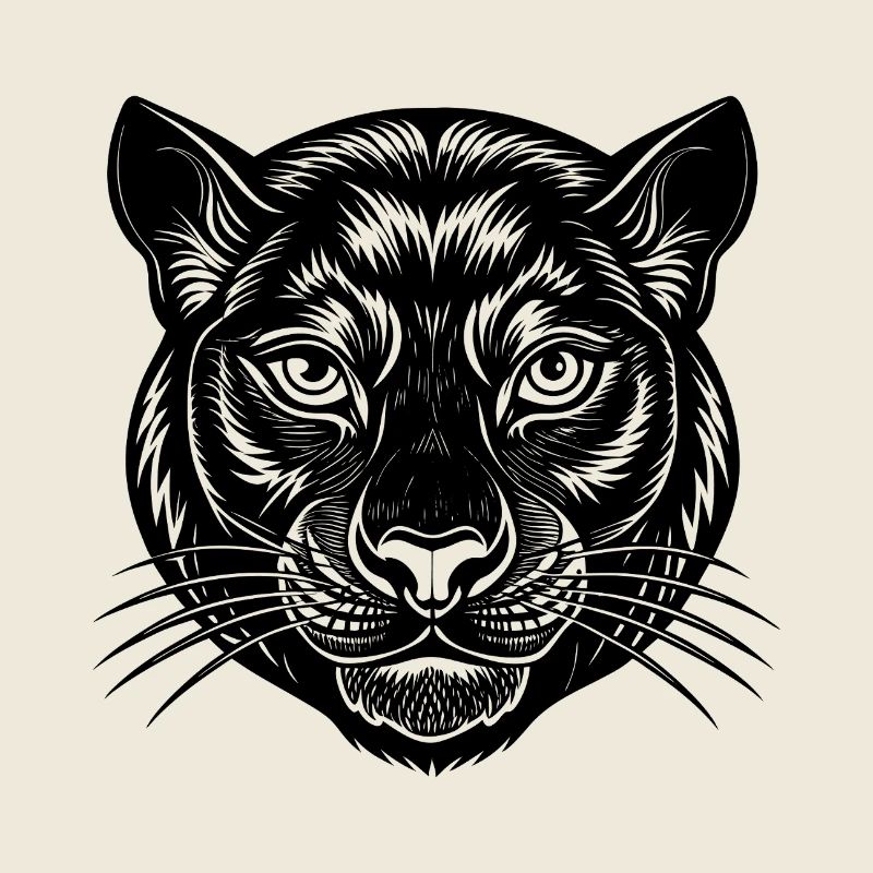 Visage de panthère