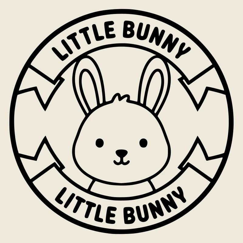Logo Petit Lapin Bébé Mignon