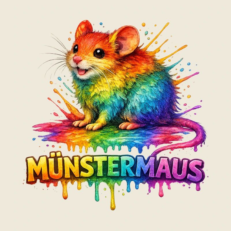 Münstermaus Regenbogen