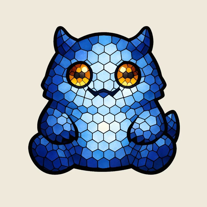 Mosaic Cat Blue-eye