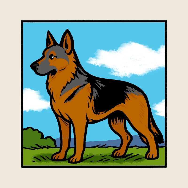 Deutscher Schäferhund Rassehund Geschenk