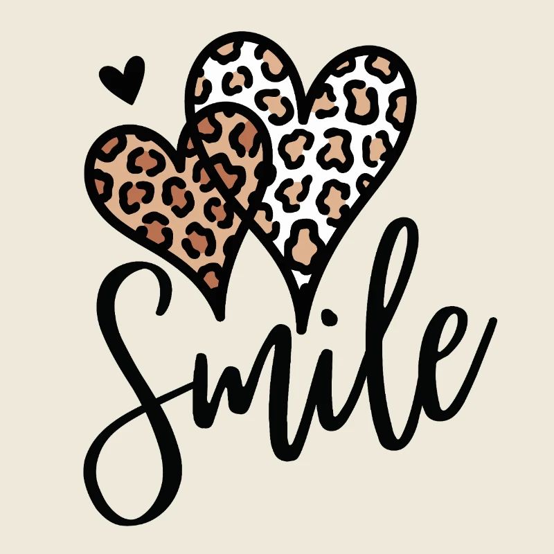 Leopard Hearts Smile Font
