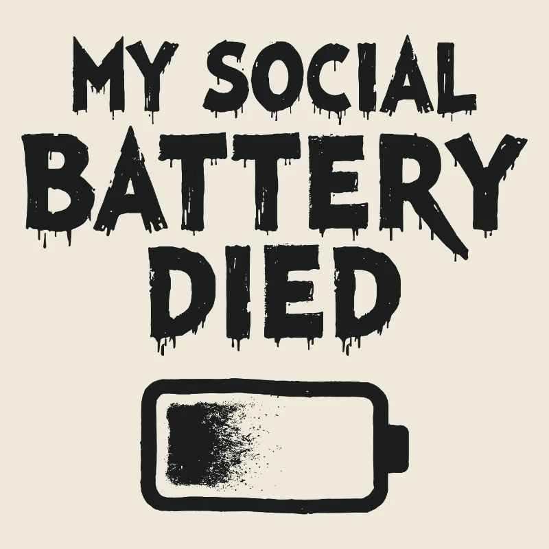 Déclaration d’introverti sur ma batterie sociale est morte