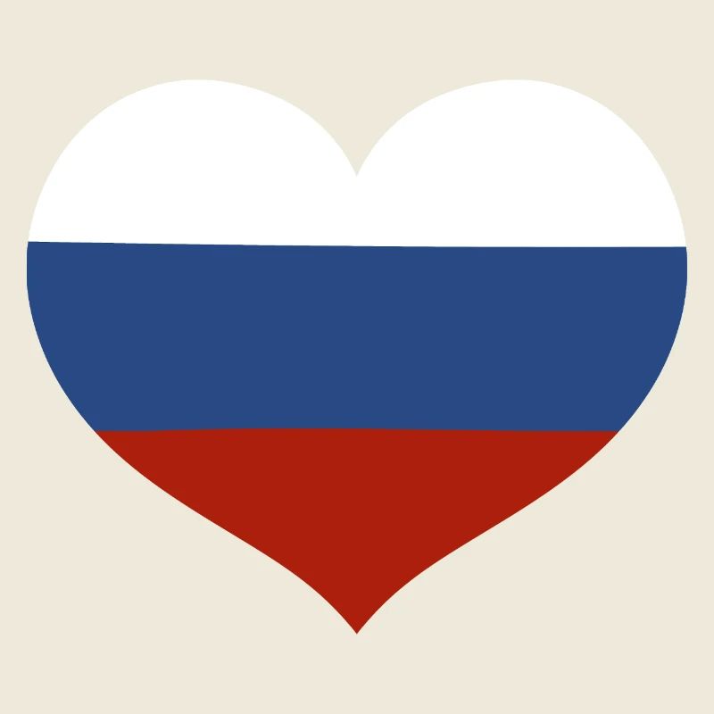 Drapeau du cœur de la Russie