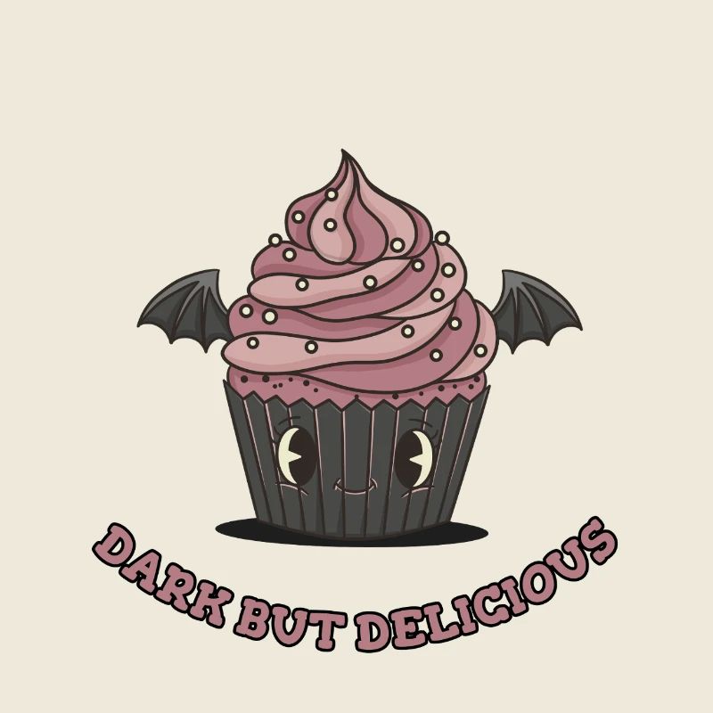 Cute Gothic Cupcake