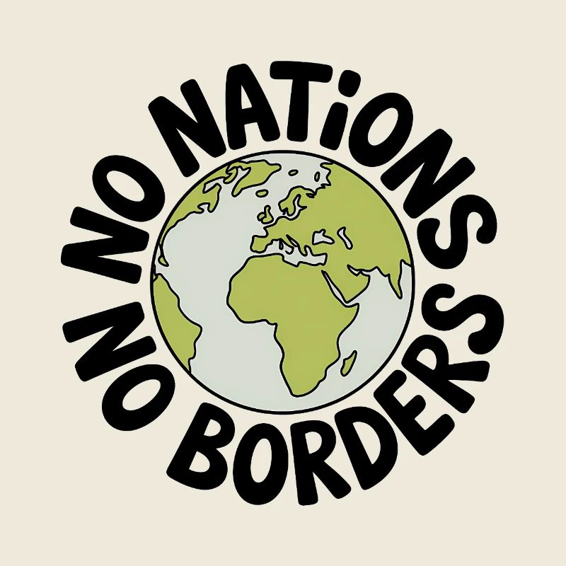 Pas de nations sans frontières - Antifa Tee