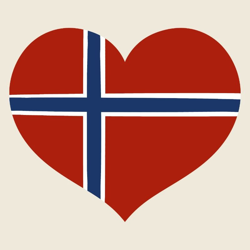 Norwegisches Flaggenherz