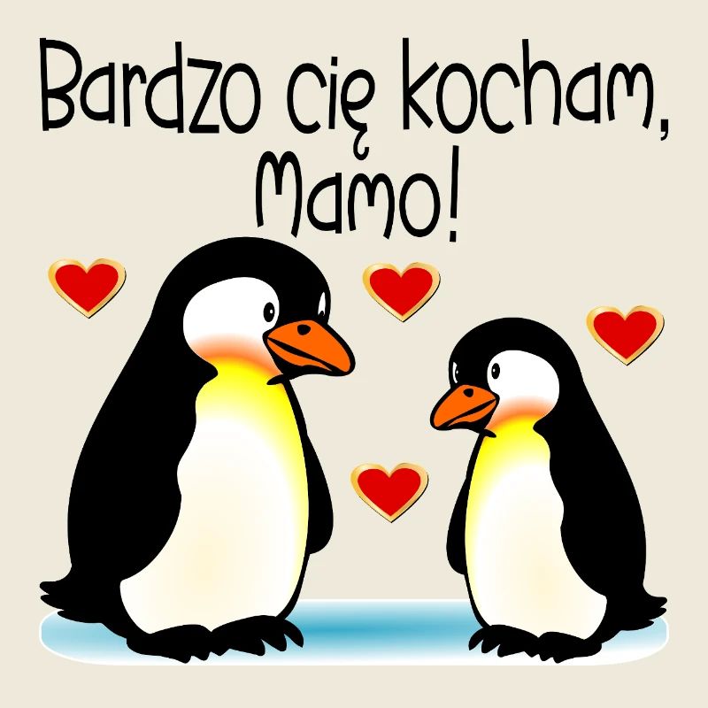 Muttertagspinguine Mama-Baby
