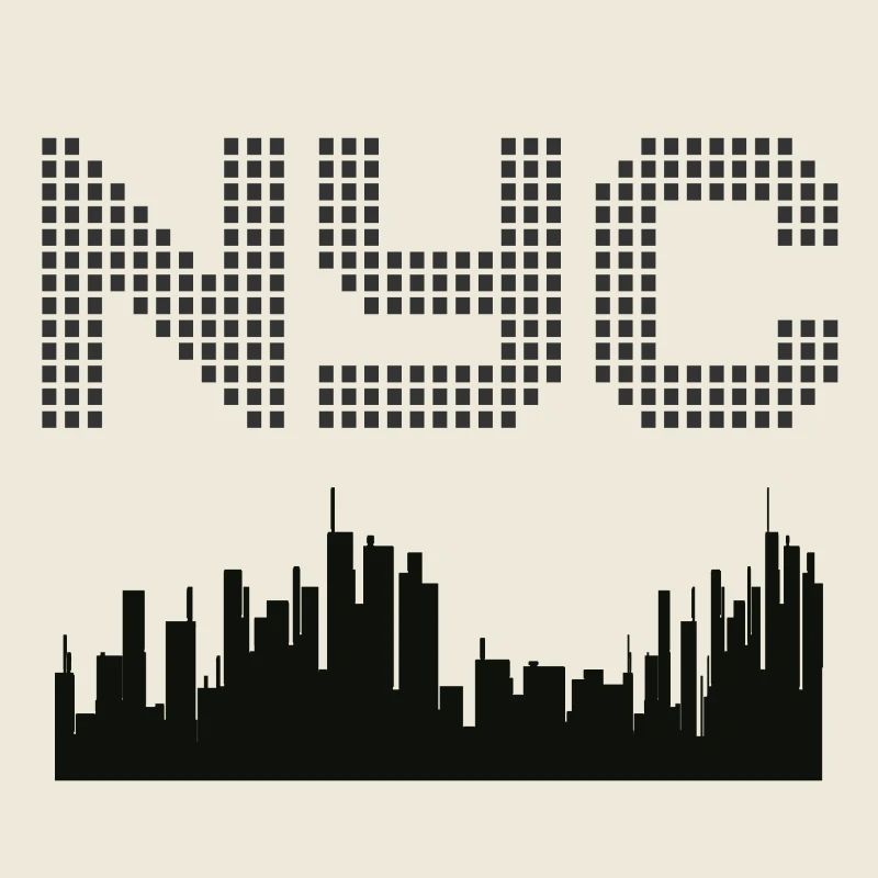 New York Pixel Skyline