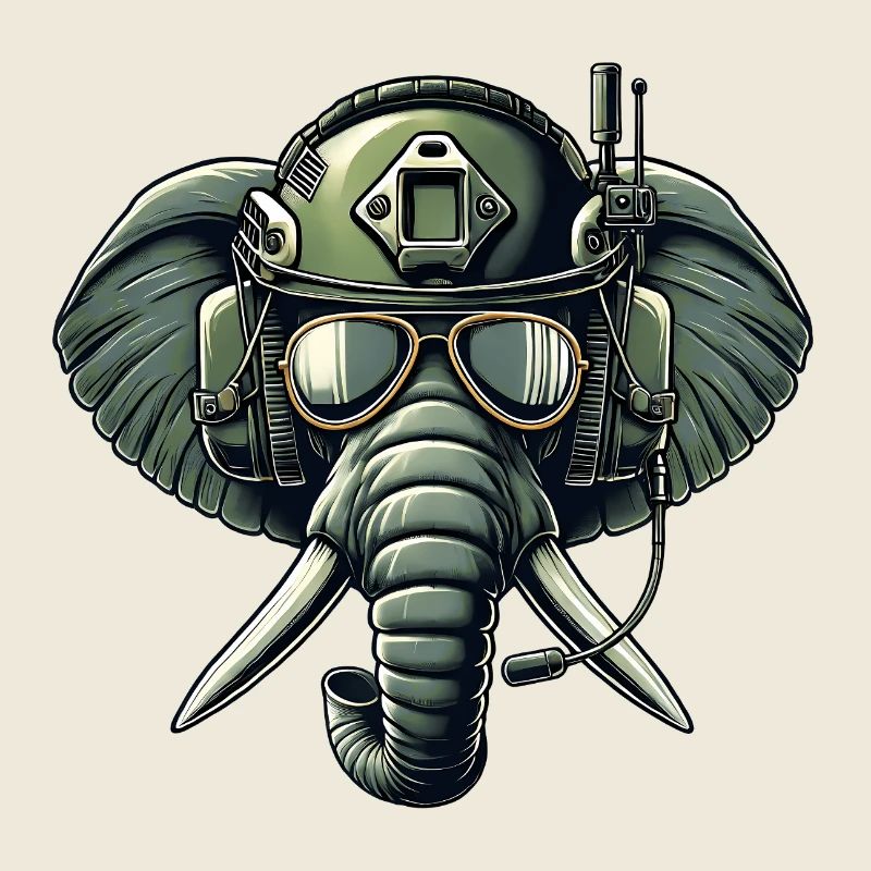 Éléphant en mission