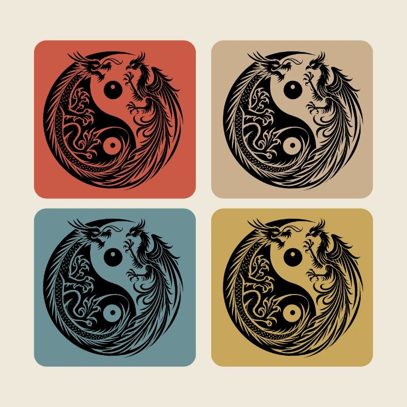 Dragon Yin Yang et Phénix