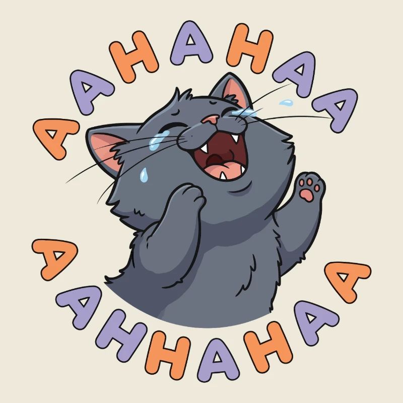 Lachende Katzenexplosion