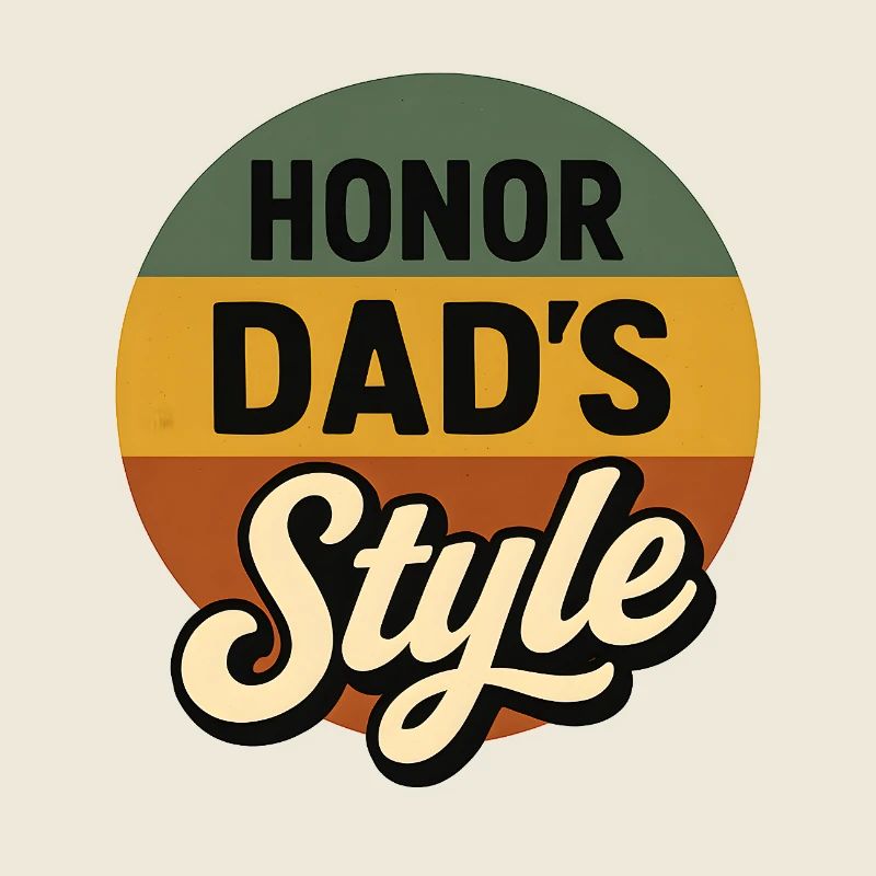 Vaters Stil Retro Kreis