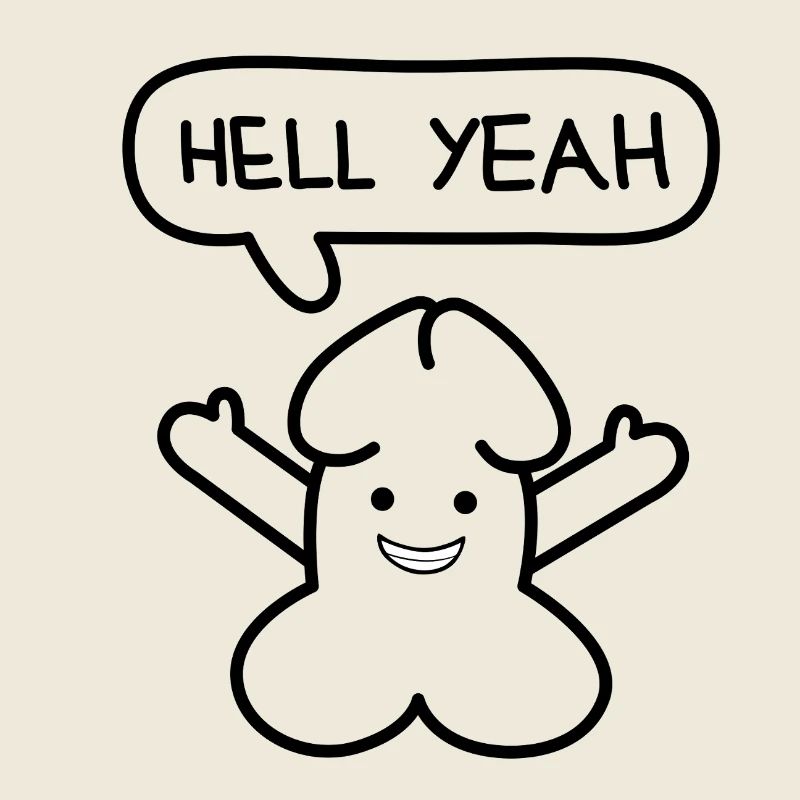 lustiges Junior 'Hell yes'-Emoticon