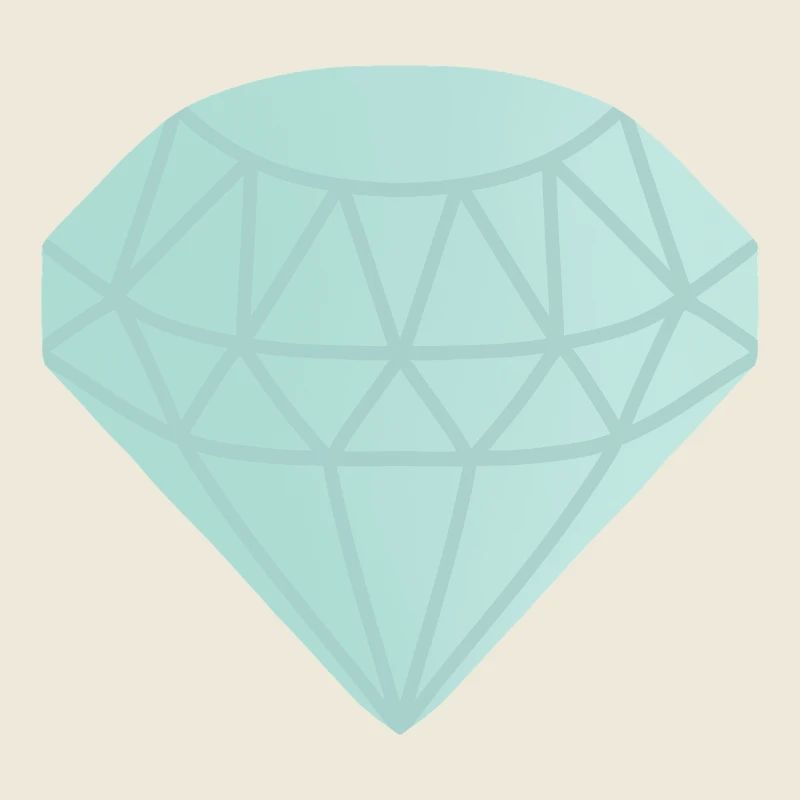 Mint Geometrischer Diamant