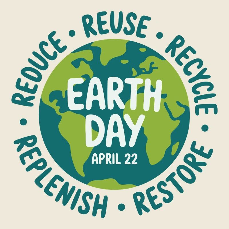 Logo de réutilisation de la Journée de la Terre