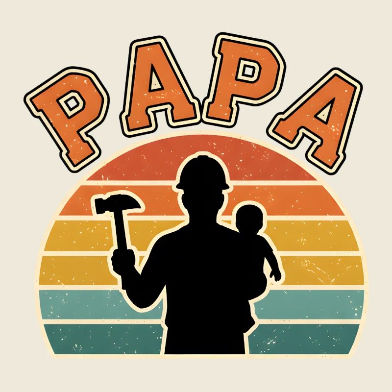 Papa et Bébé au Crépuscule
