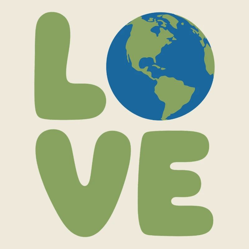 Earth Love Globe Logo