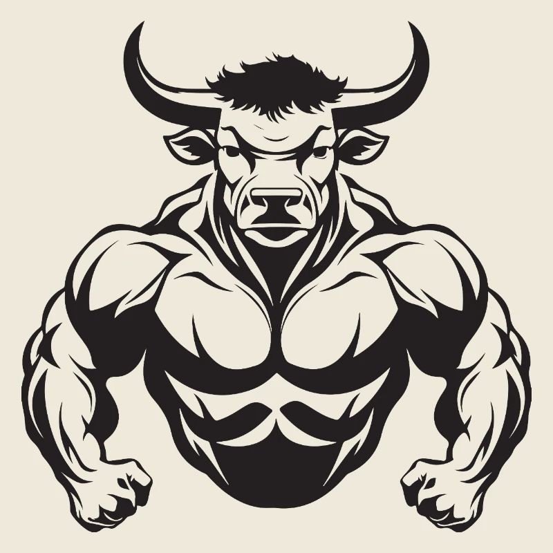 Bulle Muskeln Stier