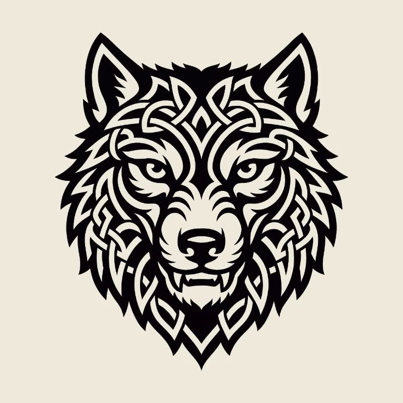 Wikingerwolf Ulfr Nordisches Kriegerdesign