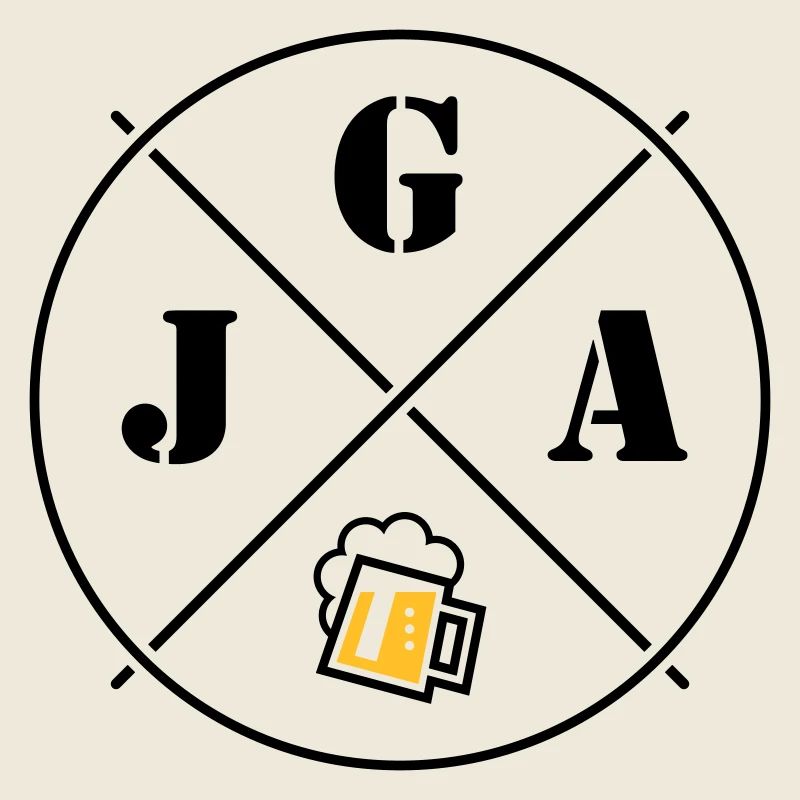 Bière pour enterrement de vie de garçon (symbole de cercle pour enterrement de vie de garçon POS2C)