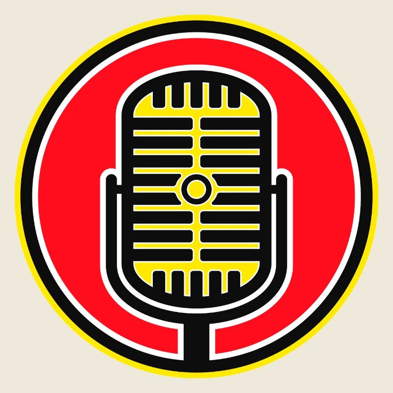 Retro-Mikrofonabzeichen