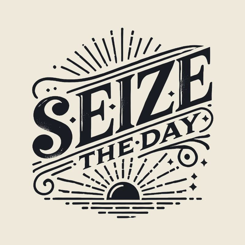 Seize the Day Sunburst Vintage
