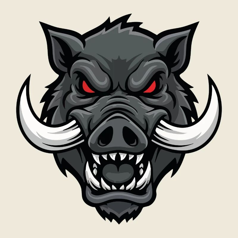 Alpha Boar Wrath Maskottchen-Maskottchenkopf