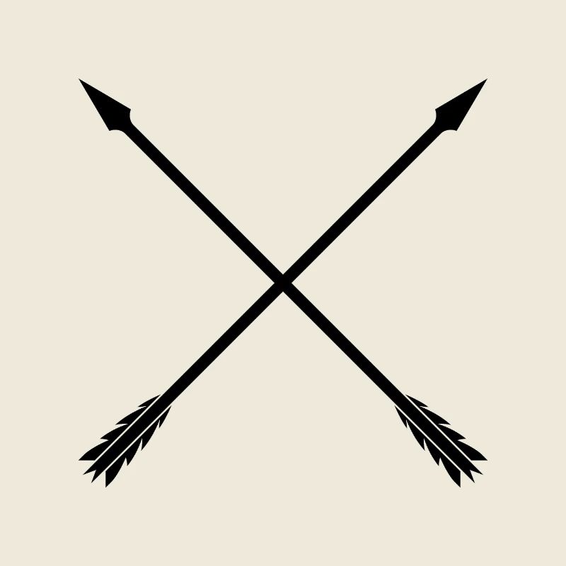 Crossed arrows