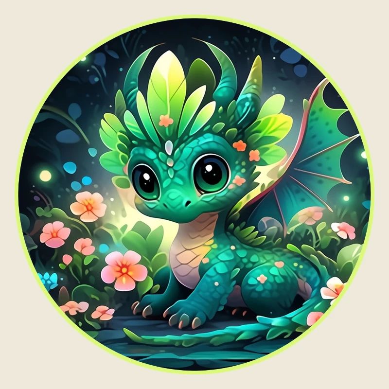 Petit Dragon dans la Forêt tropicale