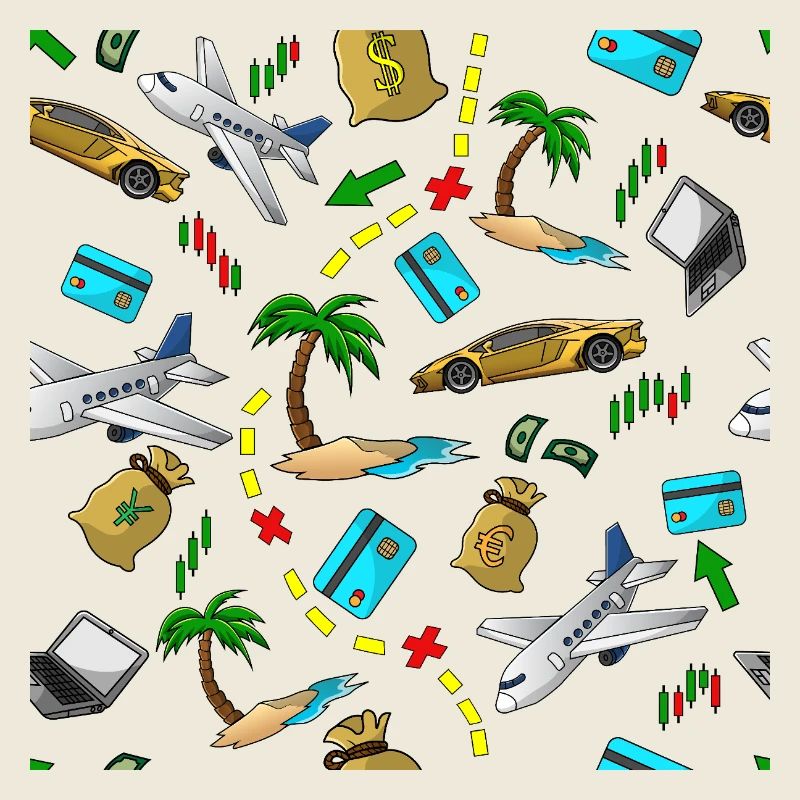 Schéma d’argent de voyage