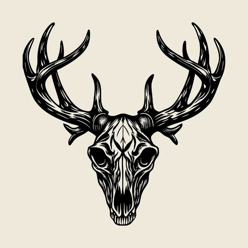 Deer skull