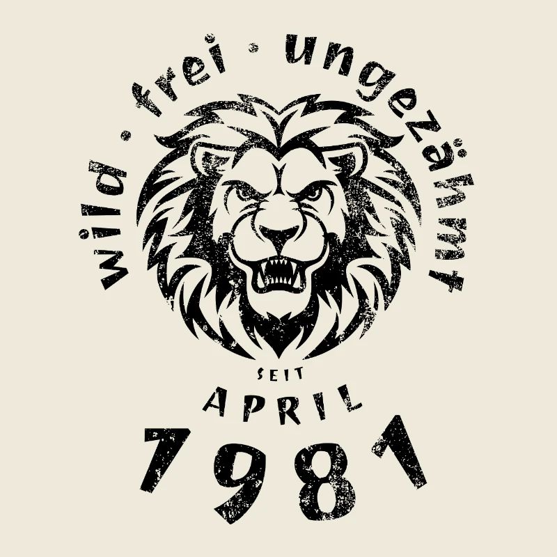 45. Geburtstag Wild, frei, ungezähmt seit 04/1981