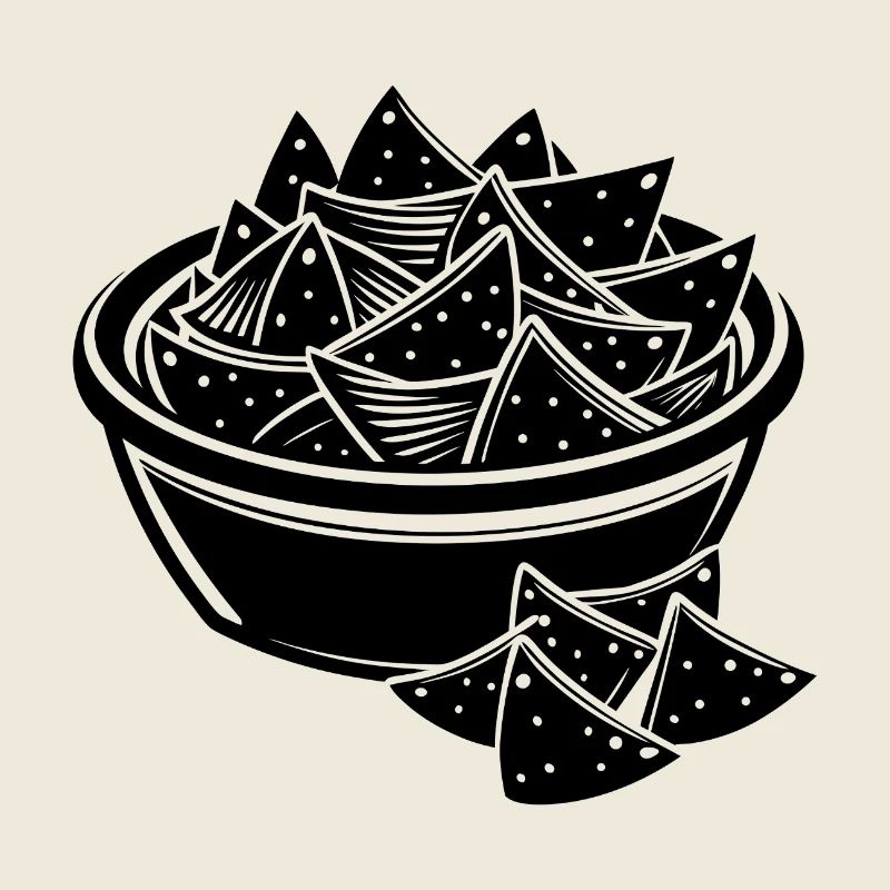 Chips et nachos à sauce