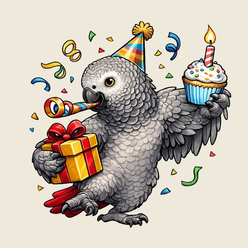 Graupapagei Geburtstag