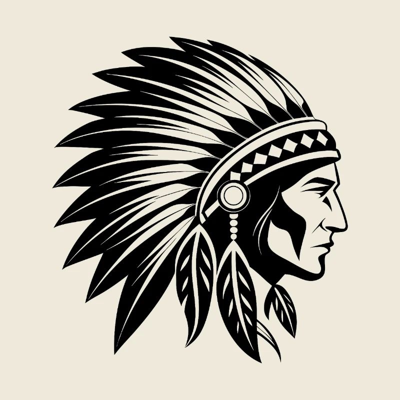 Ureinwohner-Chefkopfbedeckung