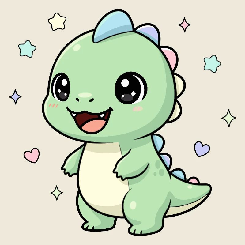 Pastel Dino Star Magic