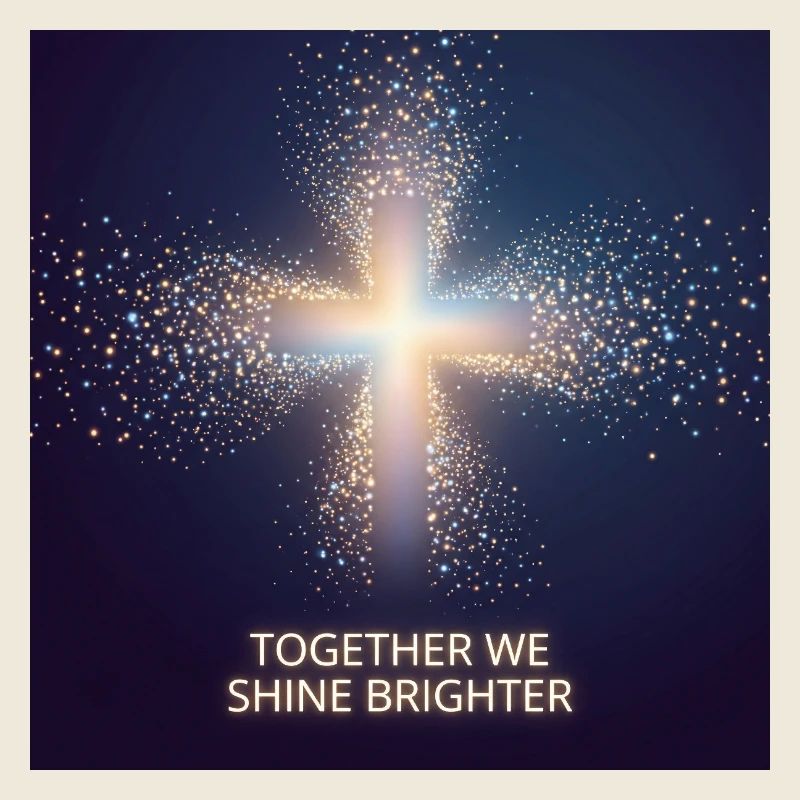 Lichtkreuz Gemeinsam Strahlen